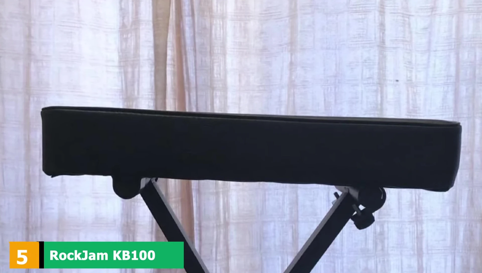 RockJam KJB-100 Adjustable Padded Keyboard Bench