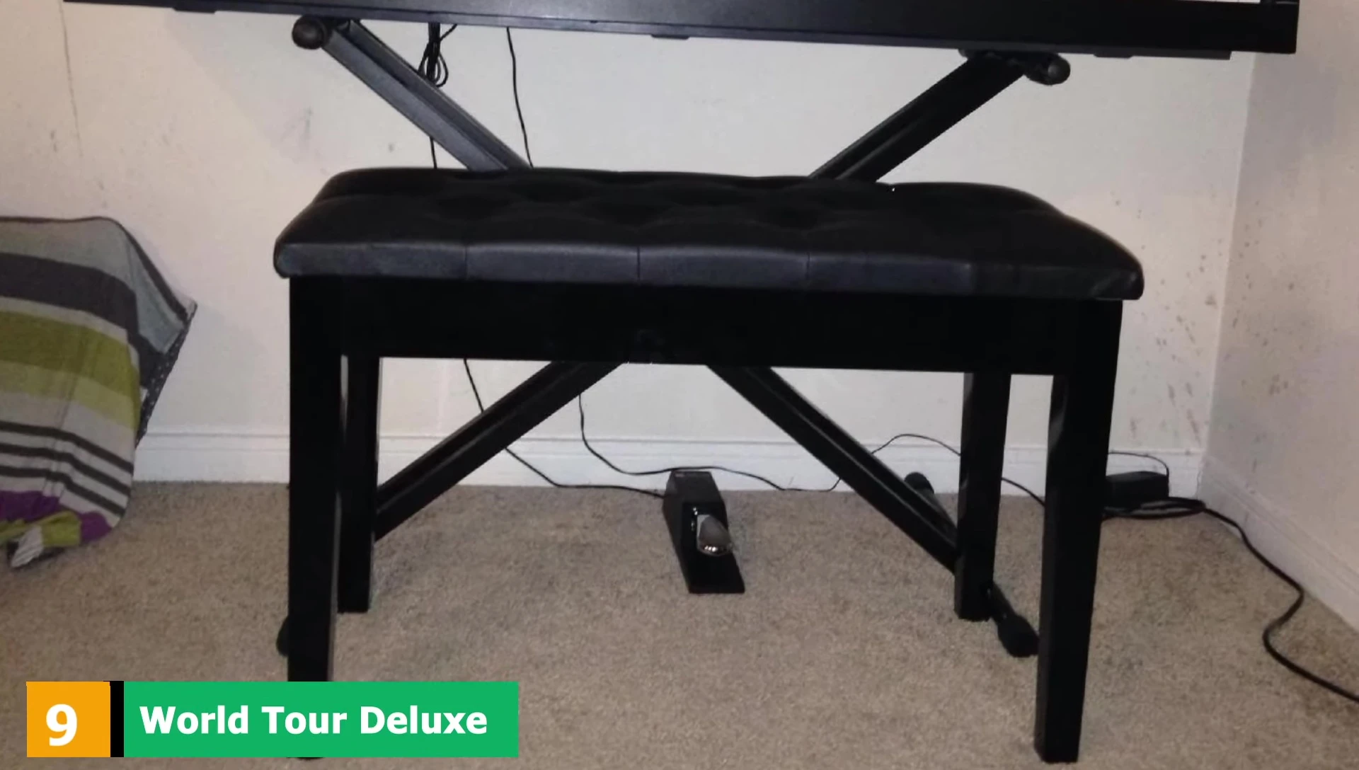 World Tour Deluxe Padded Keyboard Bench