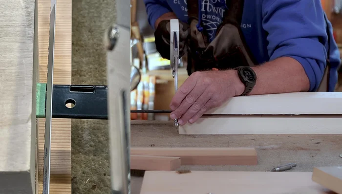 Clean up any imperfections on the cut hinge using a file.