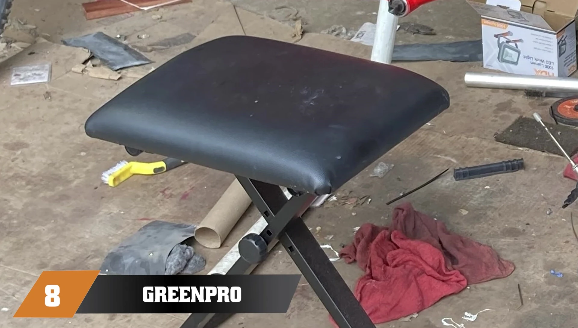 Green Pro Adjustable Piano Bench