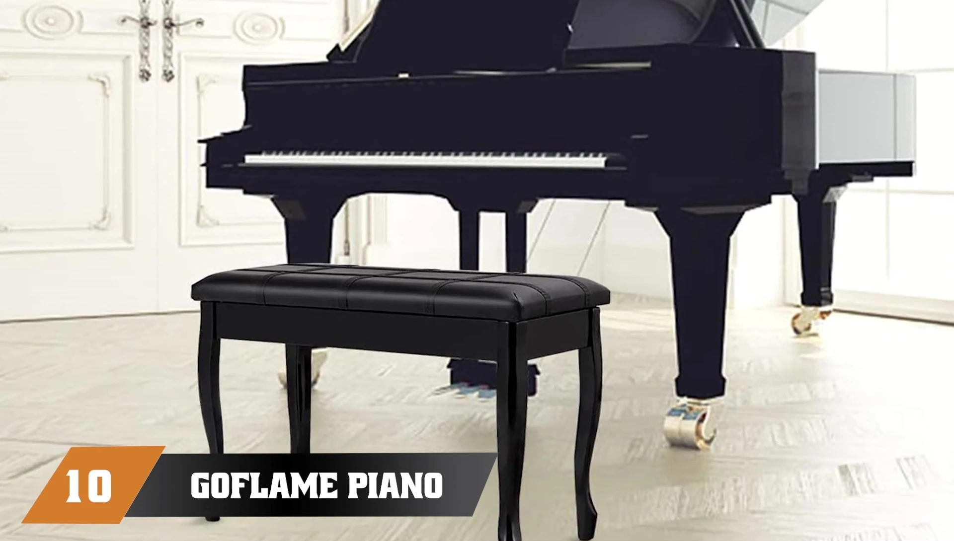 Golf Lane Piano Bench Stool