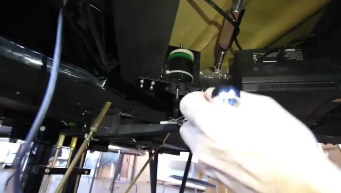 Loosen the lock nut on the sustained pedal rod.