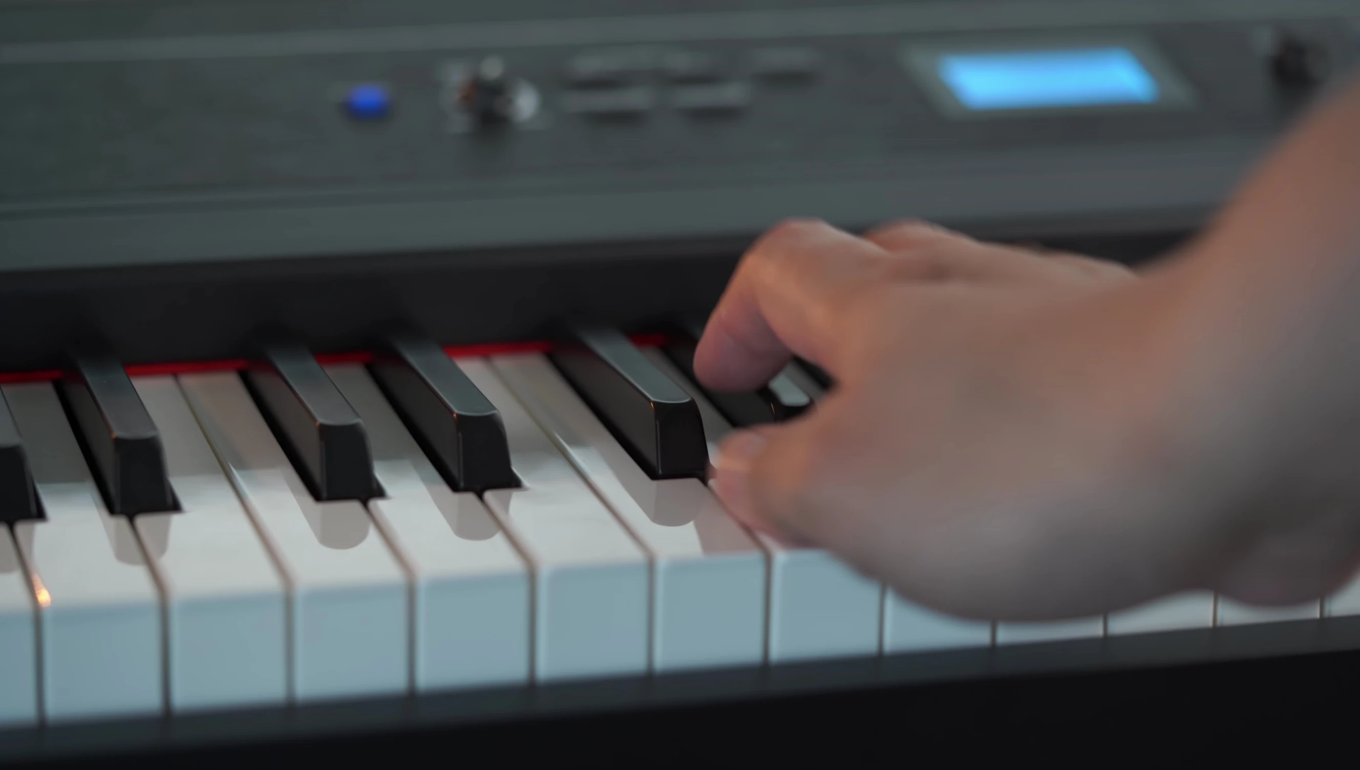 Screen display showing the price of the Alesis Recital Pro