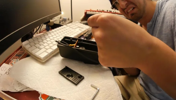 Clean any dust or debris inside the pedal.