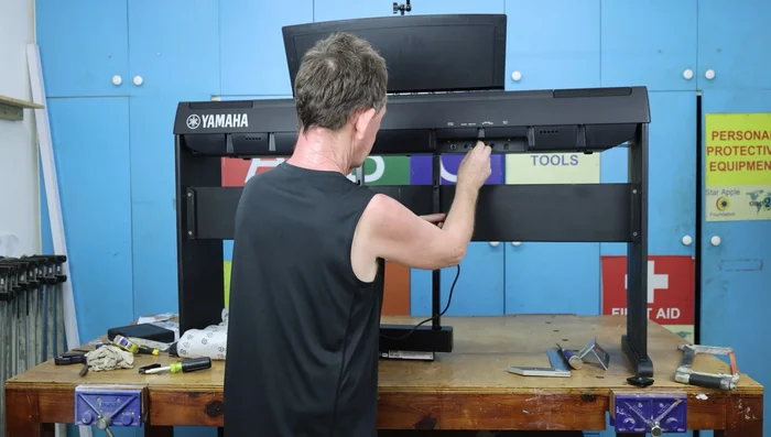 Secure the cable using the remaining cable clips to minimize strain on the connection.