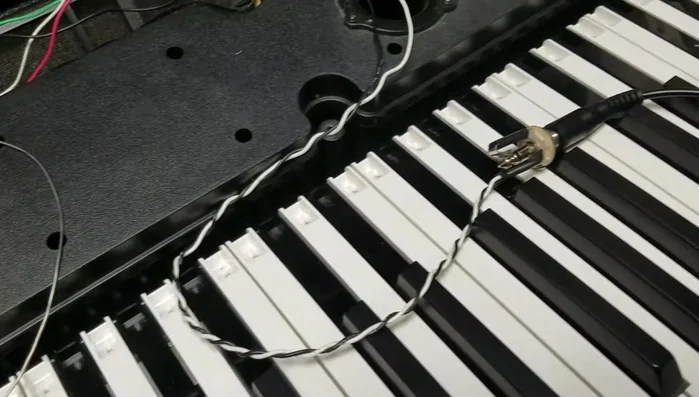 Test the connection using alligator clips and a quarter inch jack connected to a damper pedal to determine which wires are needed.