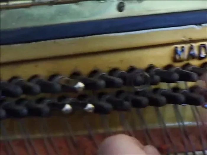 Remove the string from the old pin.