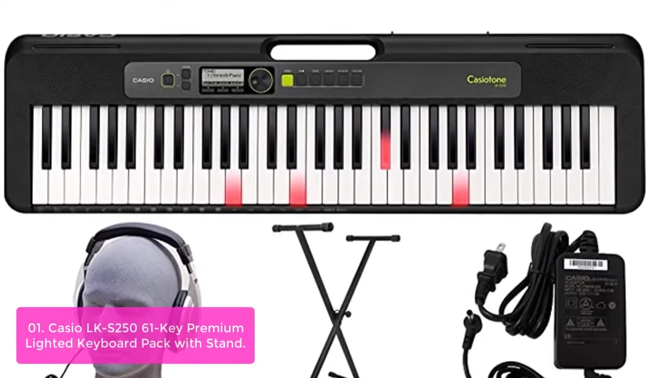 Hey SEO LKS 250 61 Key keyboard pack with stand
