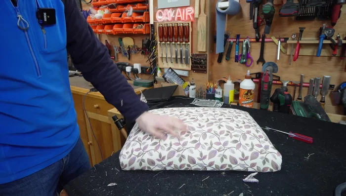 Attaching Fabric to the Seat