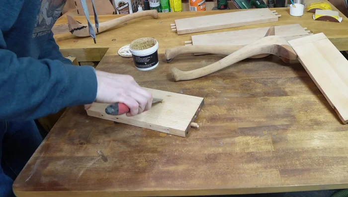 Filling Cracks with Wood Filler