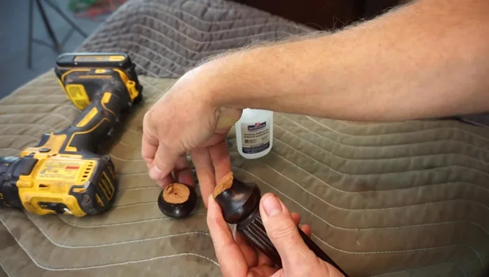 Apply CA glue to one broken surface and activator to the other. Assemble, applying pressure for about 10 seconds.