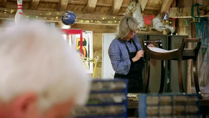 Continue until all leather pieces are in place.