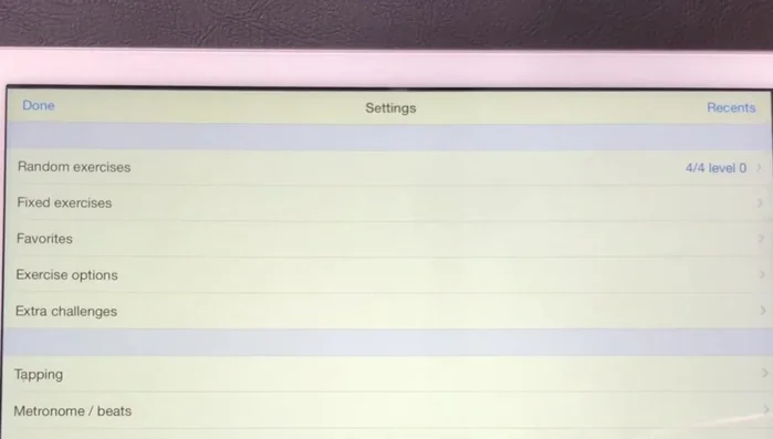 Select Difficulty Level: Start with level zero (whole, half, and quarter notes) and progress to higher levels as you improve.