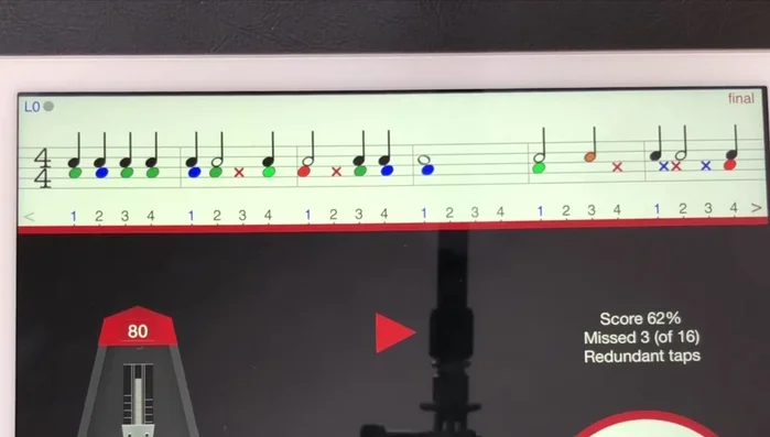 Analyze Your Performance: Review the visual feedback after recording to identify areas for improvement. Pay close attention to the color-coded feedback on each note indicating accuracy.