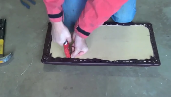 Use a hammer to securely fasten any loose staples.