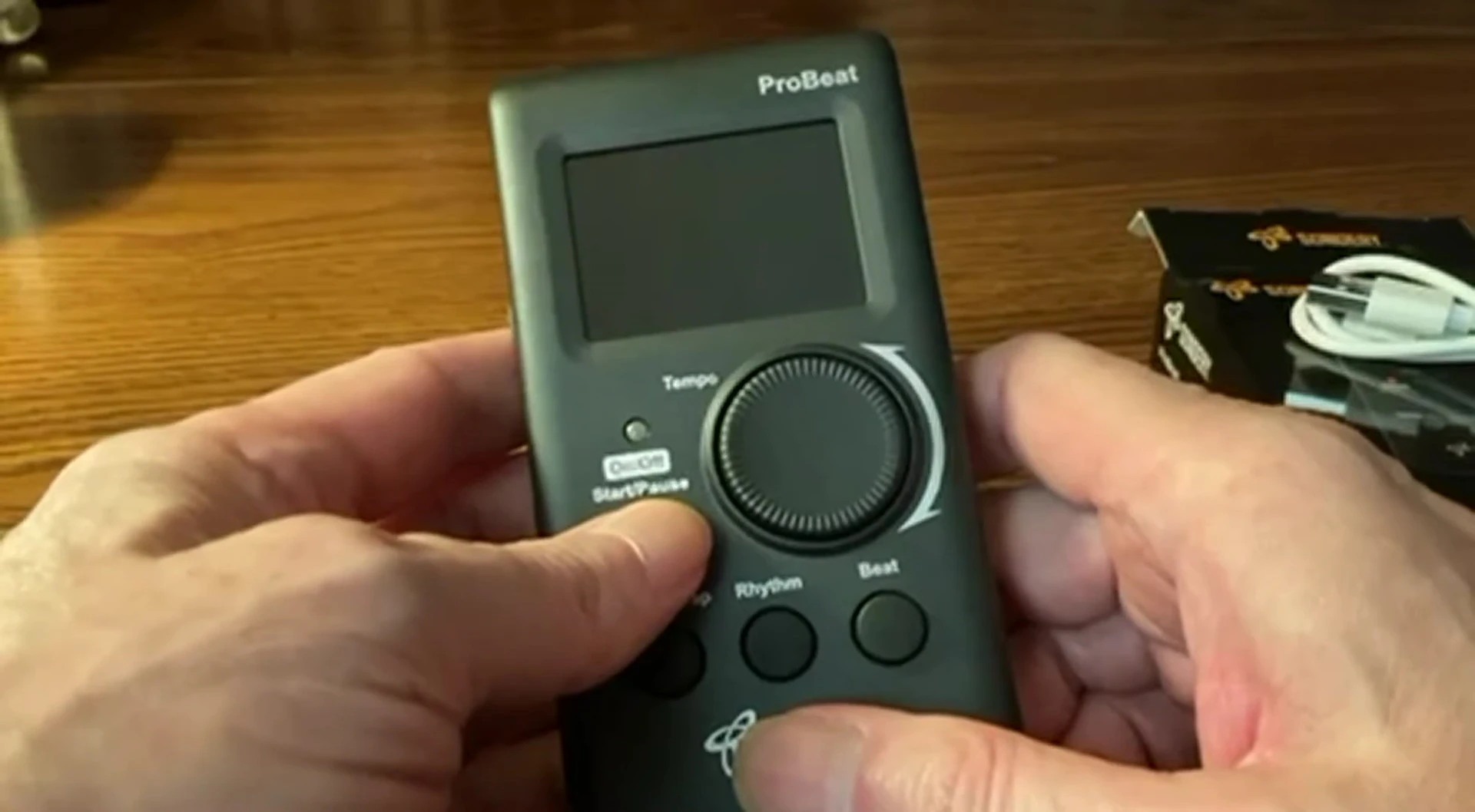 Screenshot demonstrating the pause function