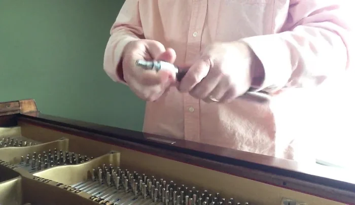 Factory Style Piano Tuning Hammer: Features a striking end for setting tuning pins further into the pin block.