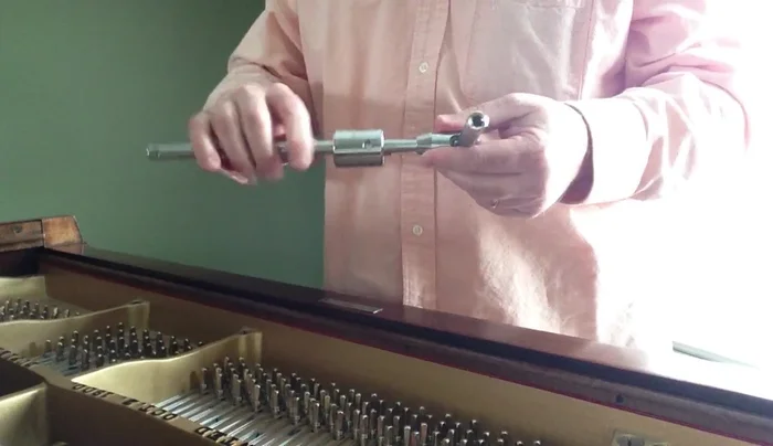 Factory Style Piano Tuning Hammer: Features a striking end for setting tuning pins further into the pin block.