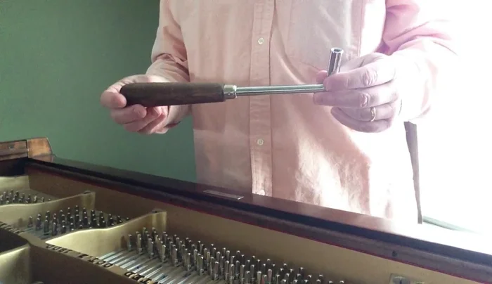 Factory Style Piano Tuning Hammer: Features a striking end for setting tuning pins further into the pin block.