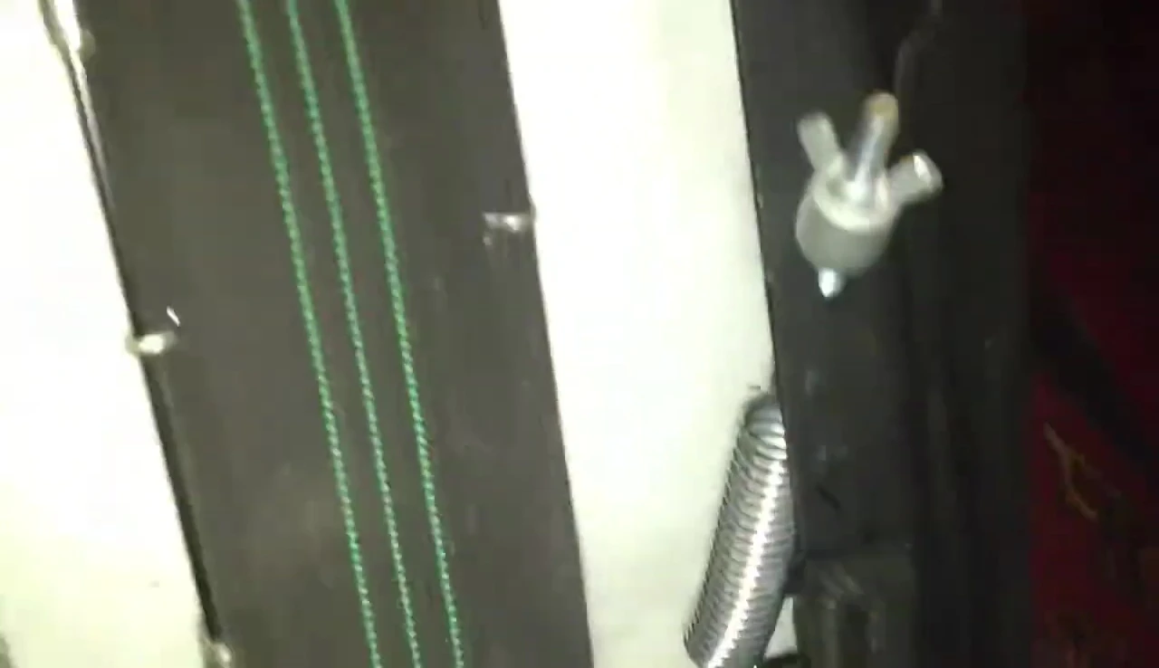 The narrator pointing at the markings on the chair
