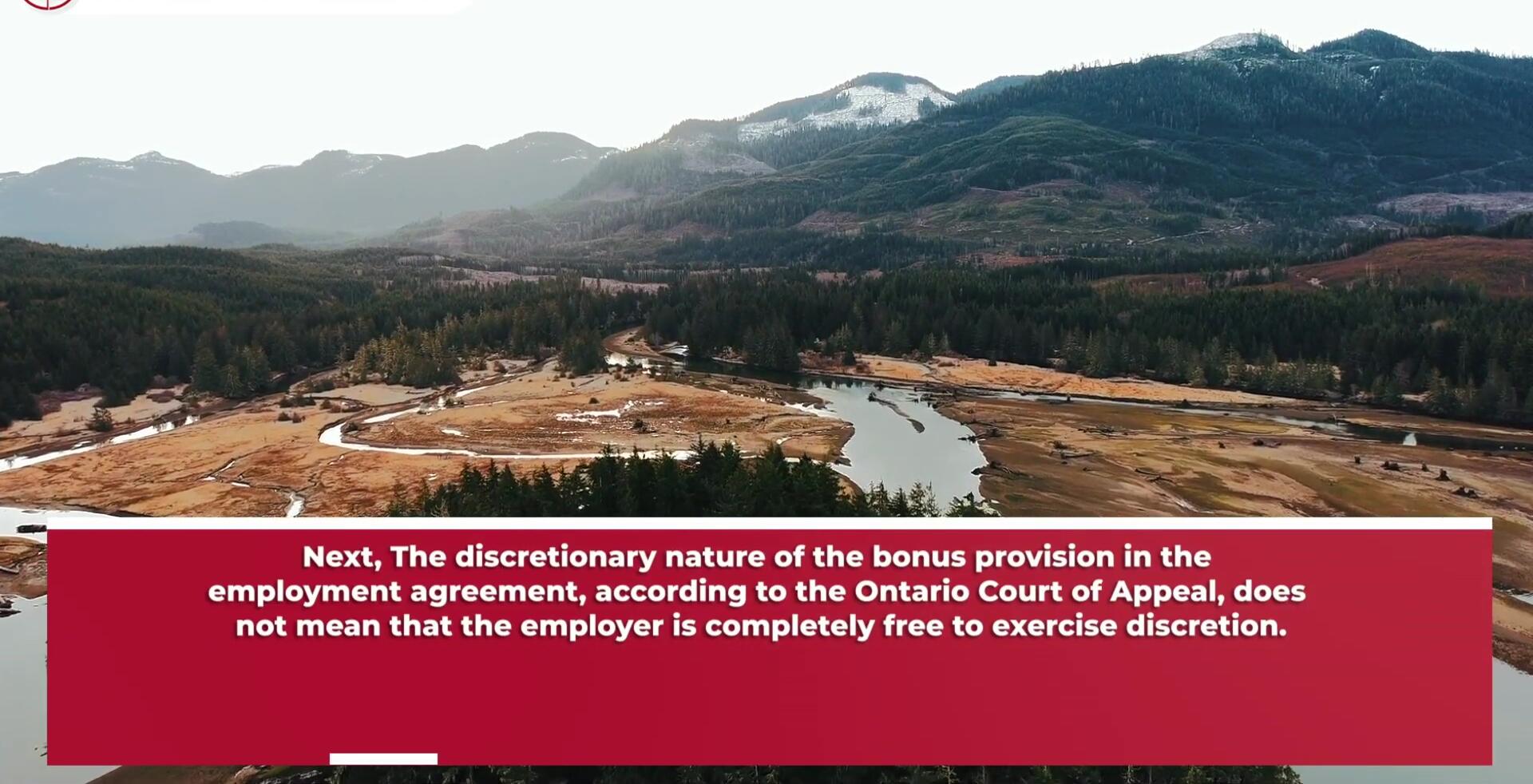 Ontario Court of Appeal decision on employer discretion in bonus provisions