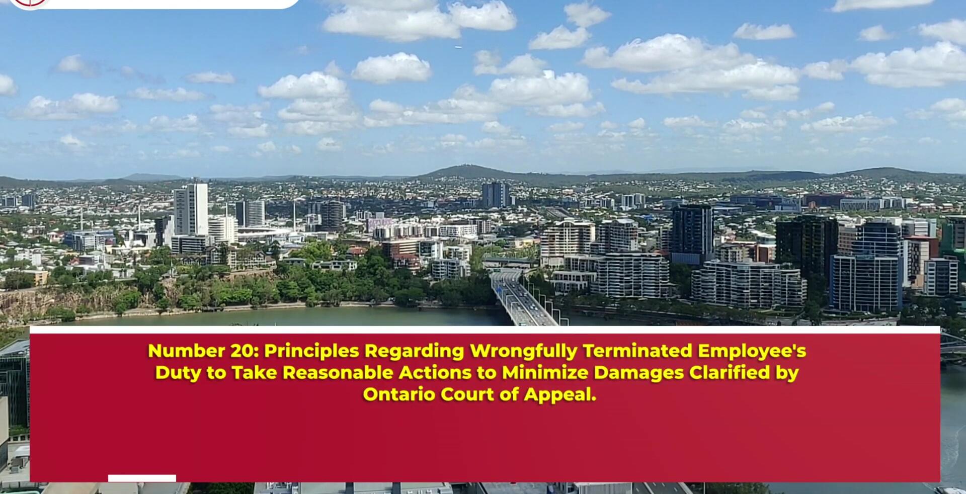 Ontario Court of Appeal ruling on duty to mitigate damages