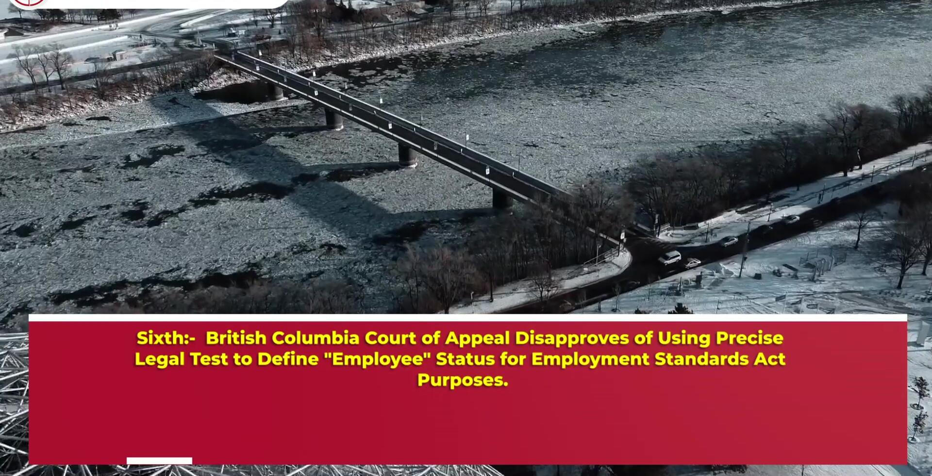 British Columbia Court of Appeal decision on defining employee status