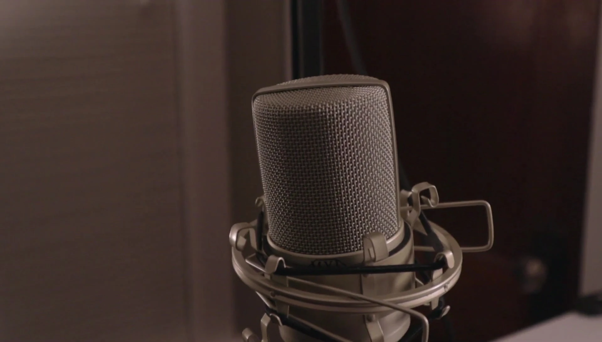 MXL 990 microphone on a boom arm