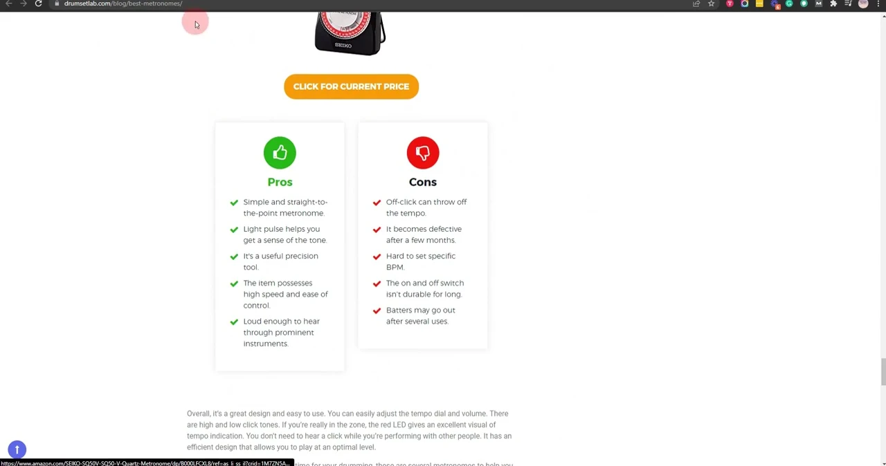 Screenshot of the drumsetlab.com website