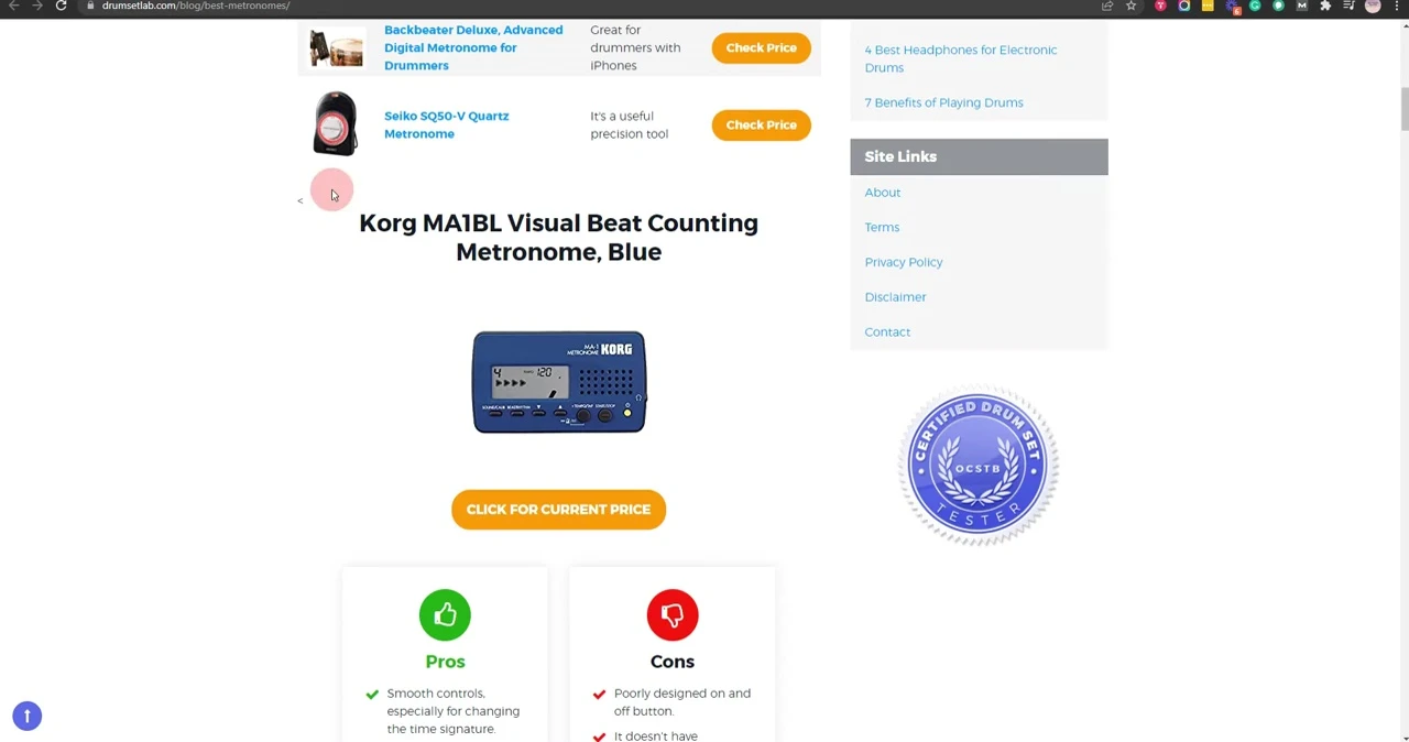 Image of the BOSS DB-90 Metronome