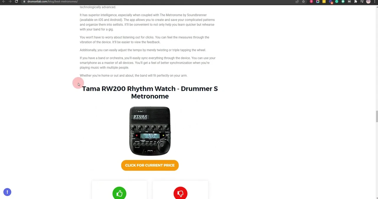 The T.Rex 200 Rhythm Watch metronome