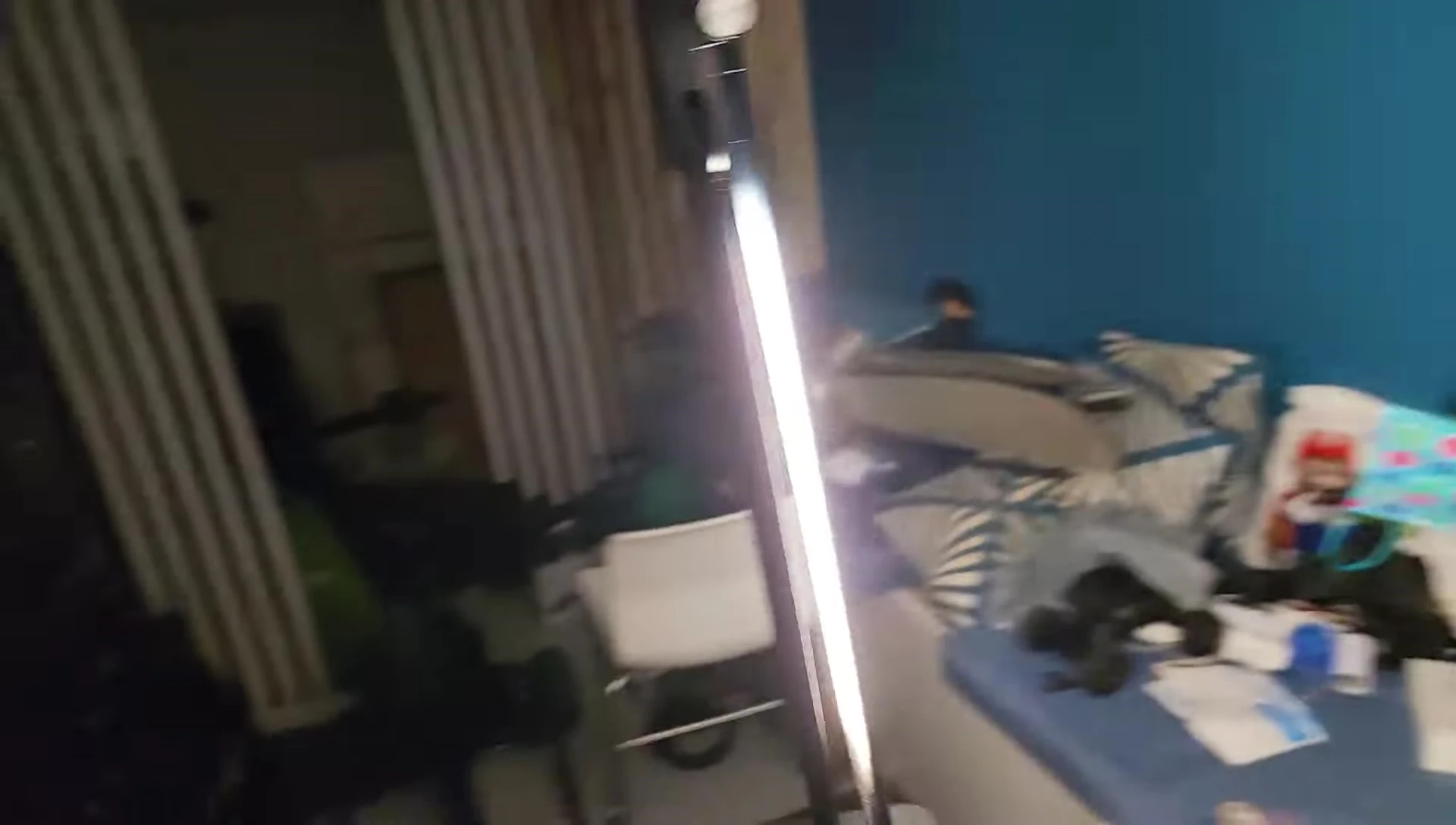 The lamp used as a portable torch