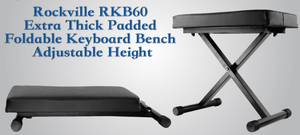 Rockville RKB60 Keyboard Bench Review: Comfort, Durability, and Adjustability