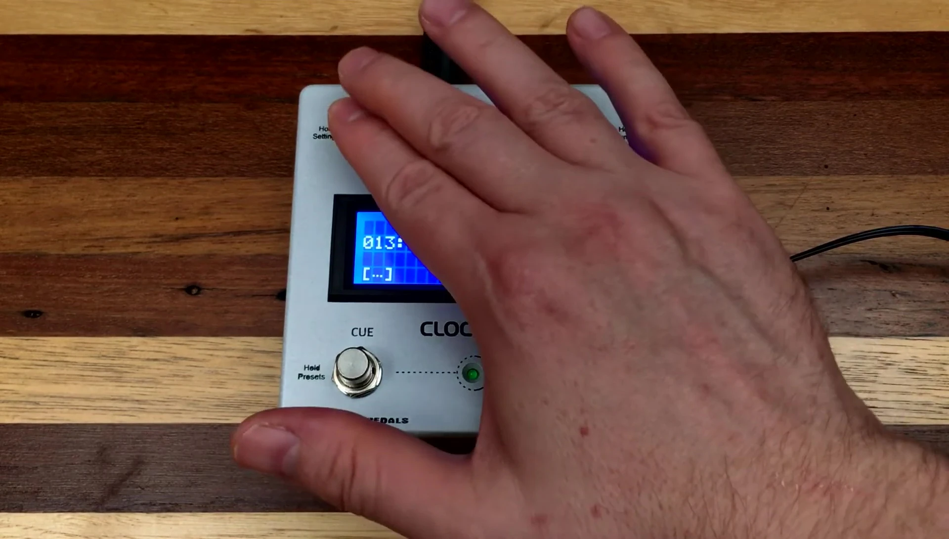 Screenshot showing the main metronome settings menu.