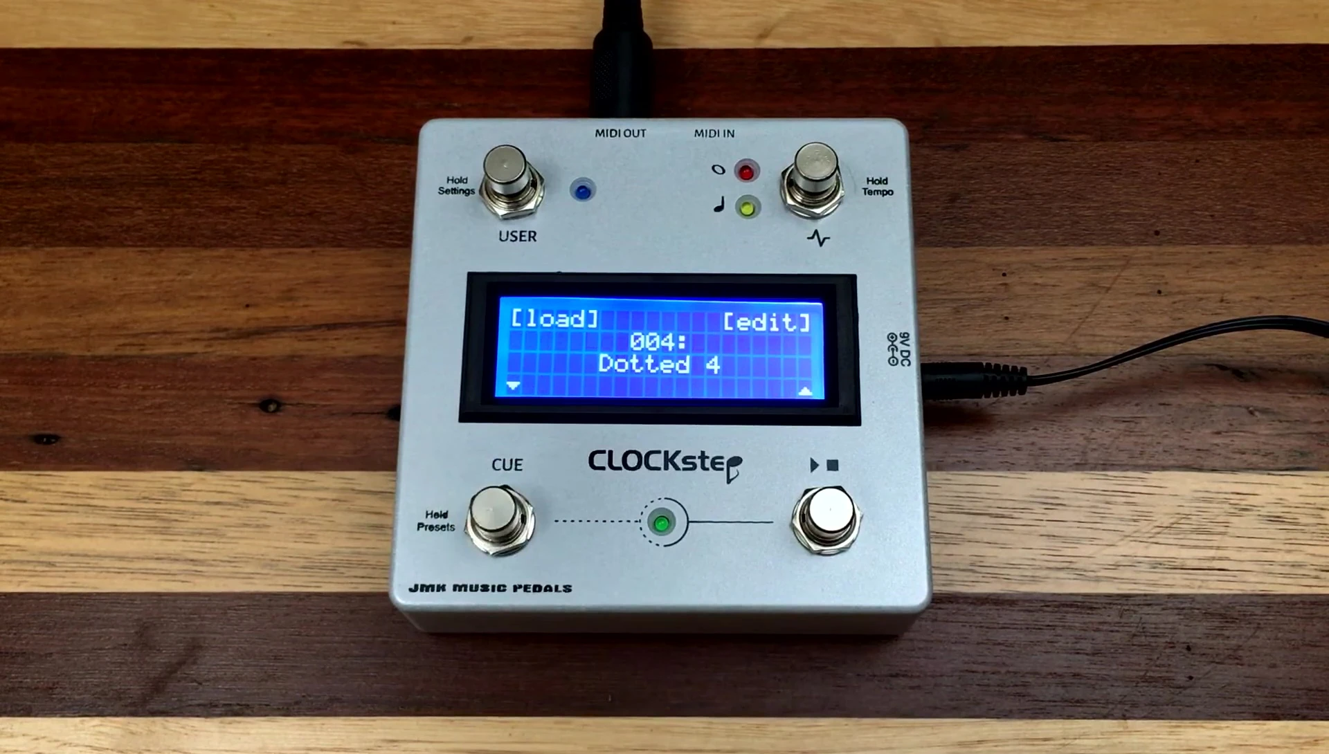 Screenshot showing the effect of time signature on dotted note patterns (7/4).