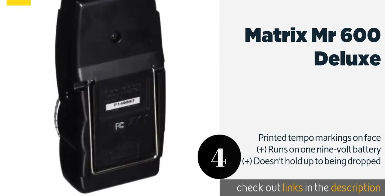 Demonstrating the compact size of the Matrix MR600 Deluxe