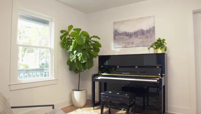 Wipe down the piano to remove dust and residue.