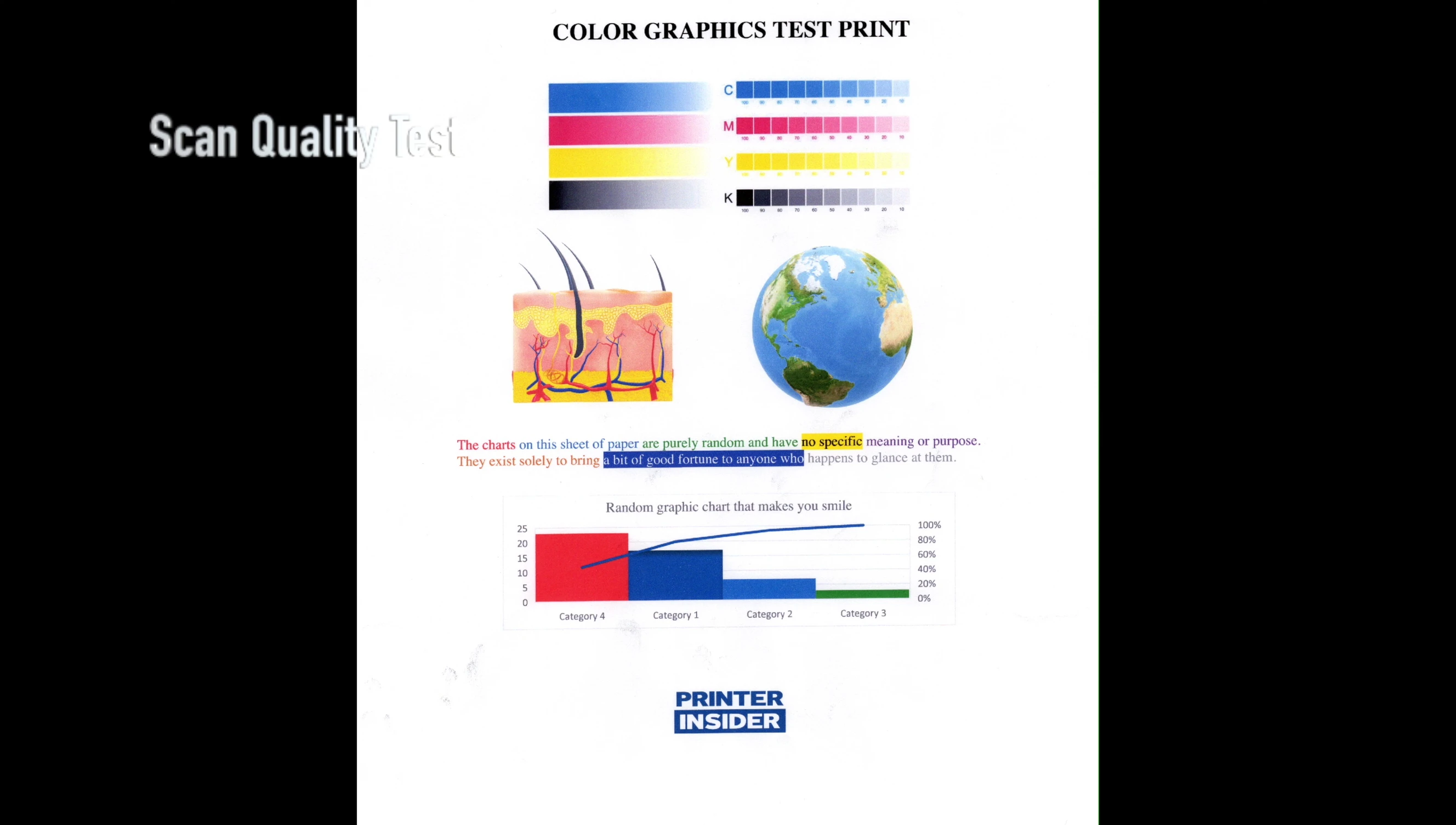 Scanned image of a document with graphics, showcasing detail and color accuracy.