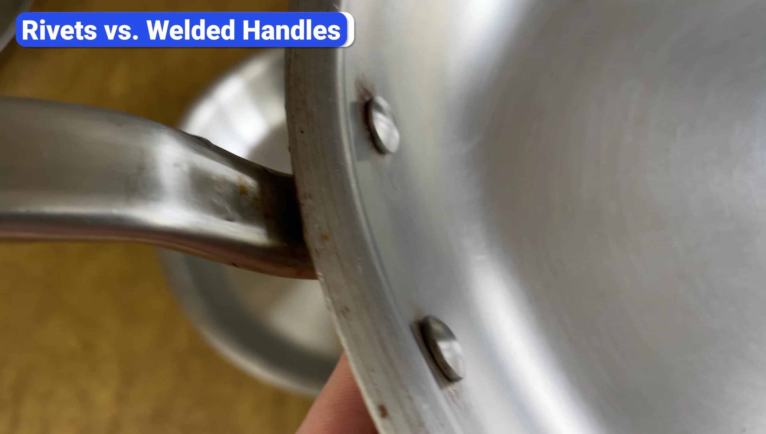 Example of riveted handles.