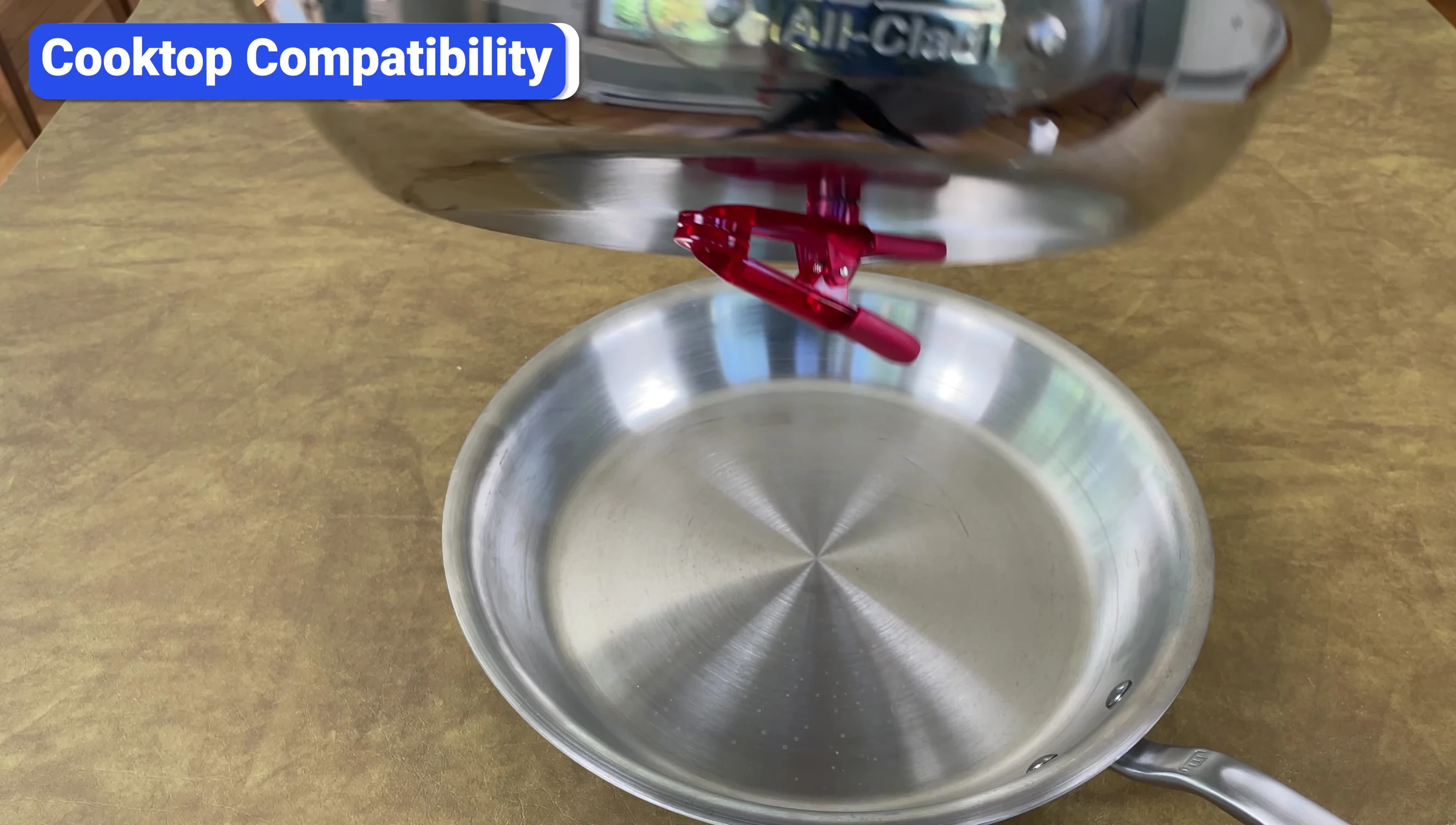 Magnet test to check induction compatibility.