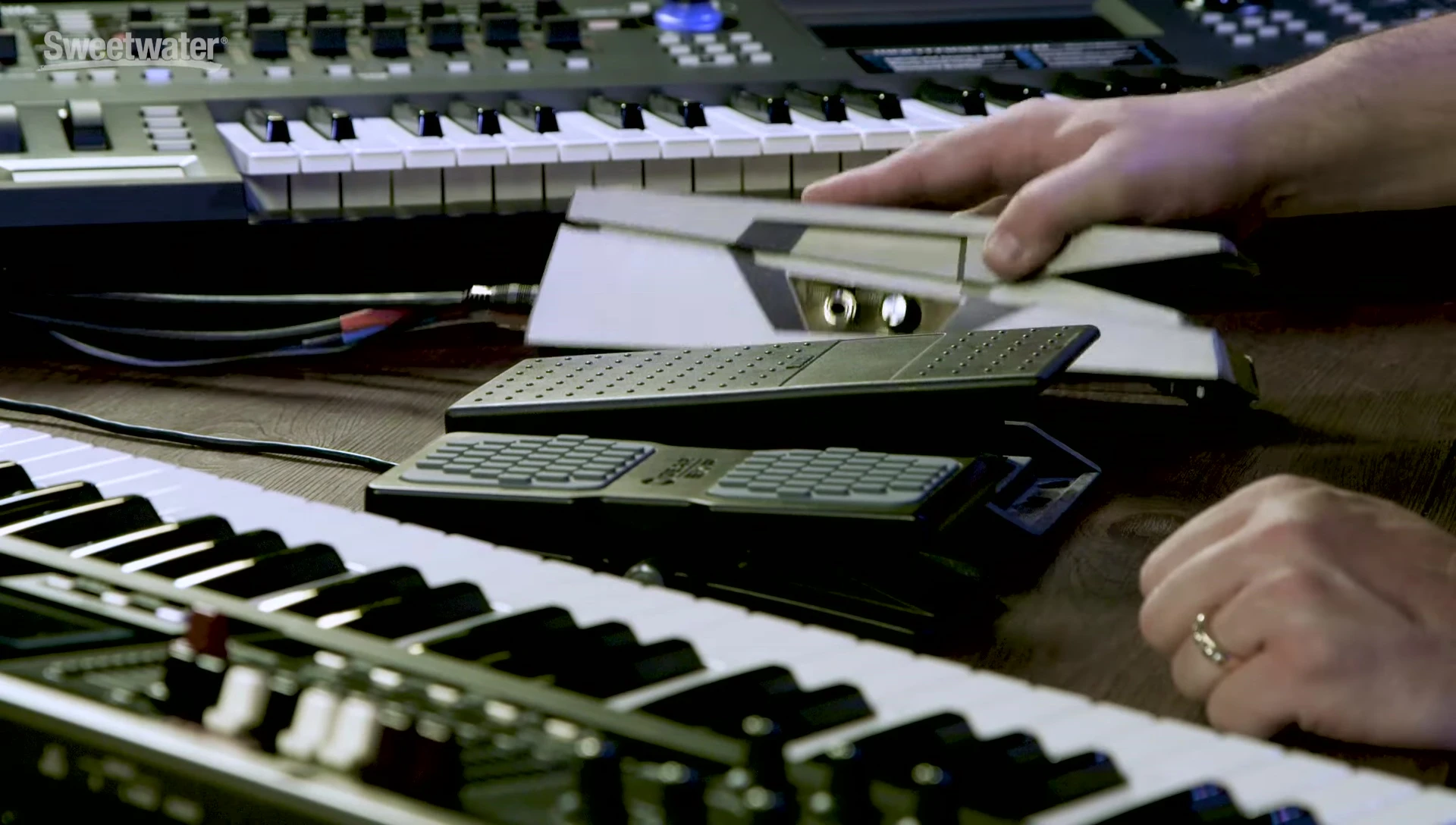 Image showing the minimum volume knob on the volume pedal