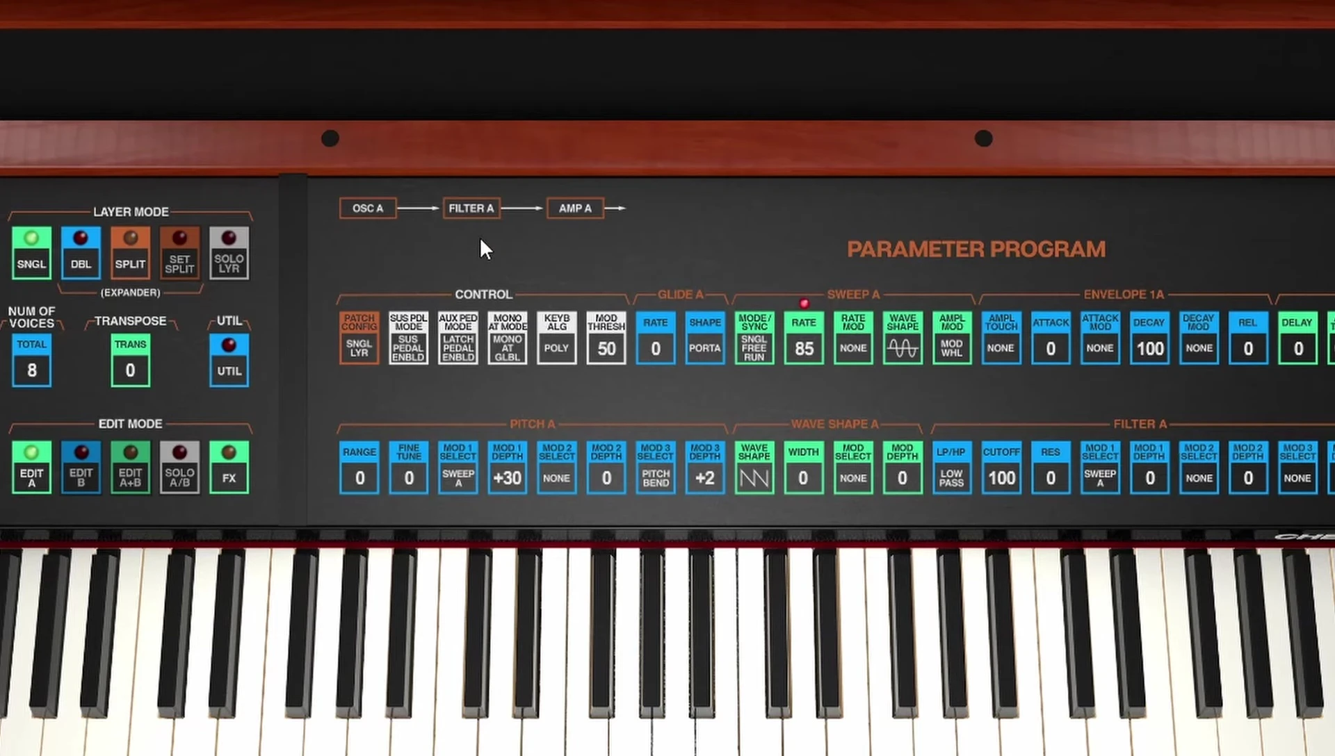 Screenshot highlighting the Chroma's routing options.