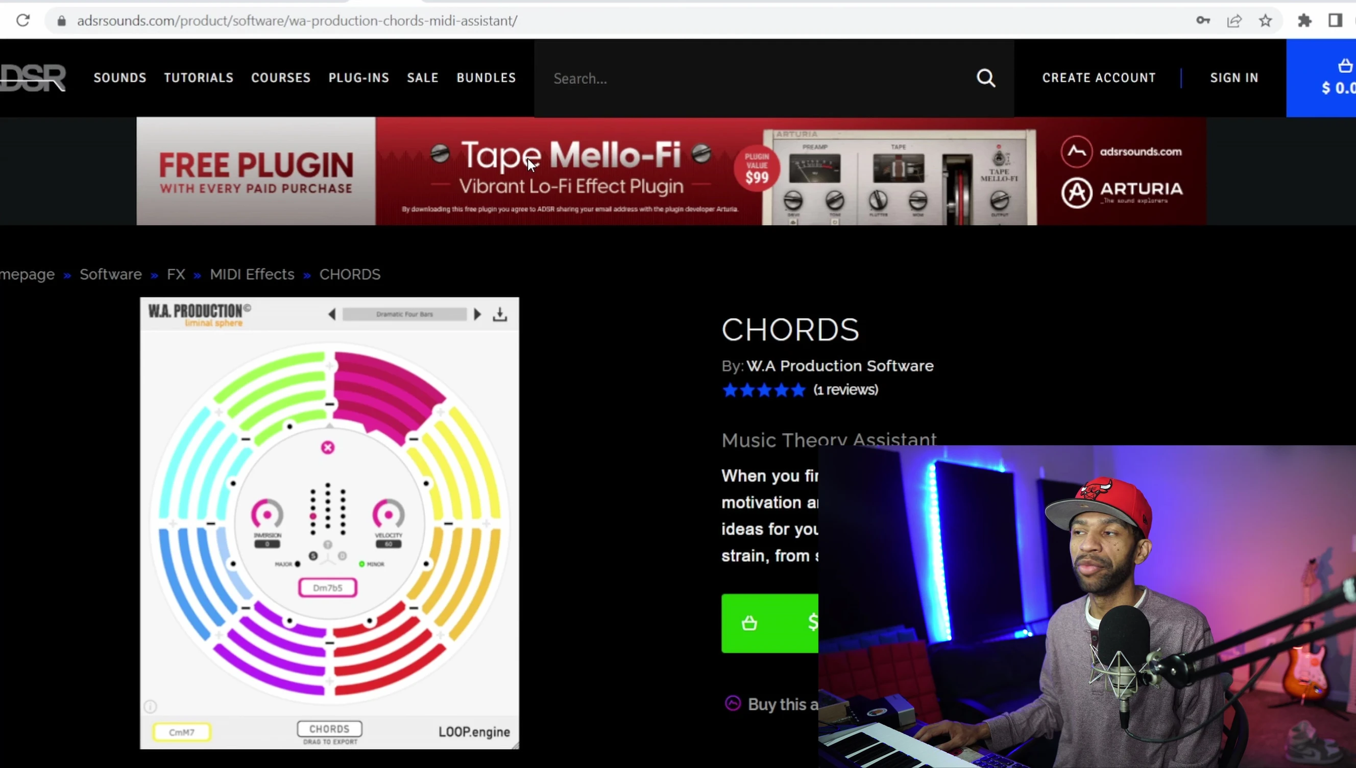 Screenshot of the Tape Melofy plugin.