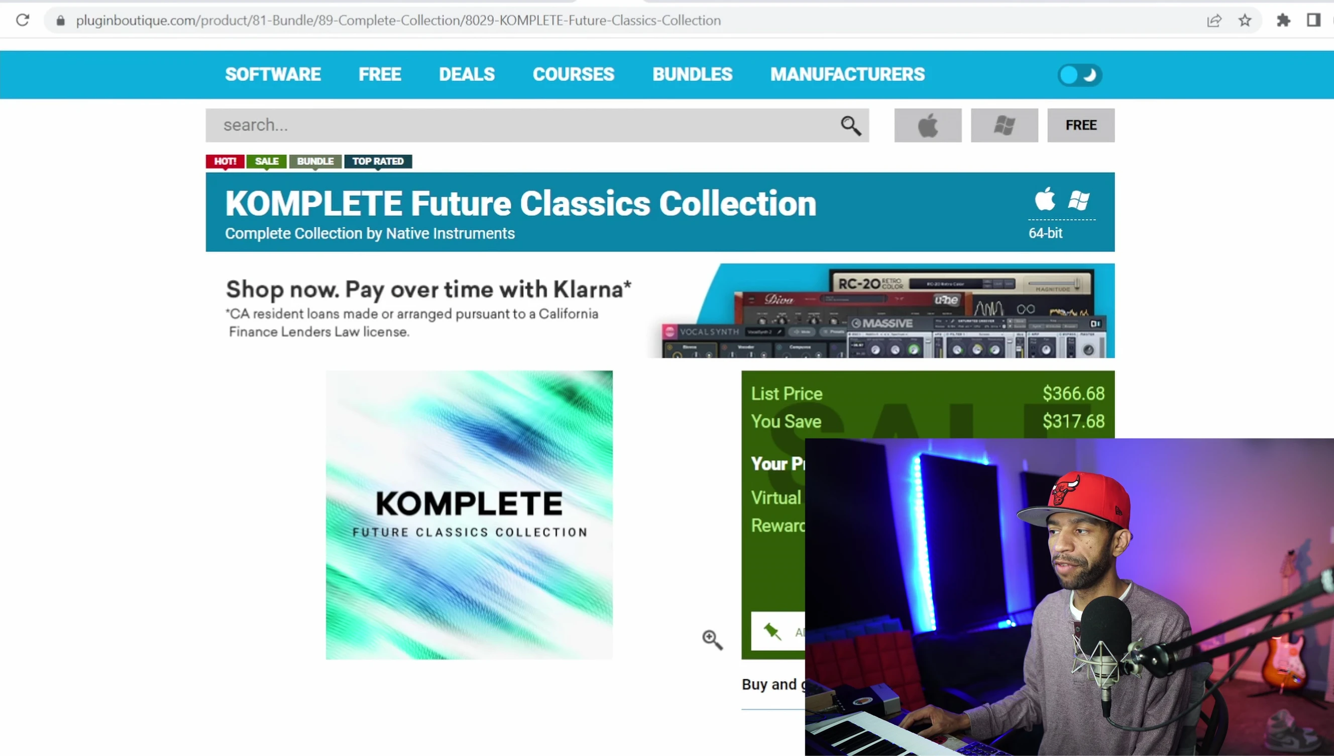 Screenshot showcasing the Future Classics Collection contents.