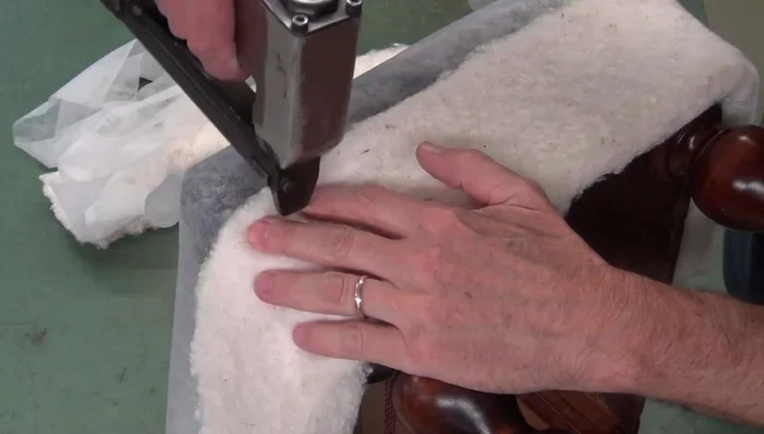 Feathering away excess cotton, using slippies to control rolling
