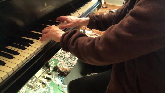 Introduce a new chord; play the chord, then up and down pedal.