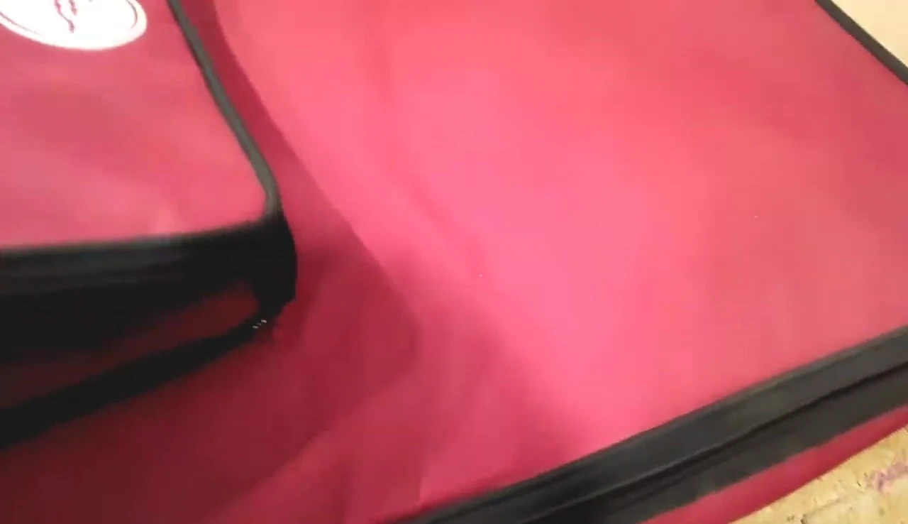 Close-up showing the bag's spacious interior.