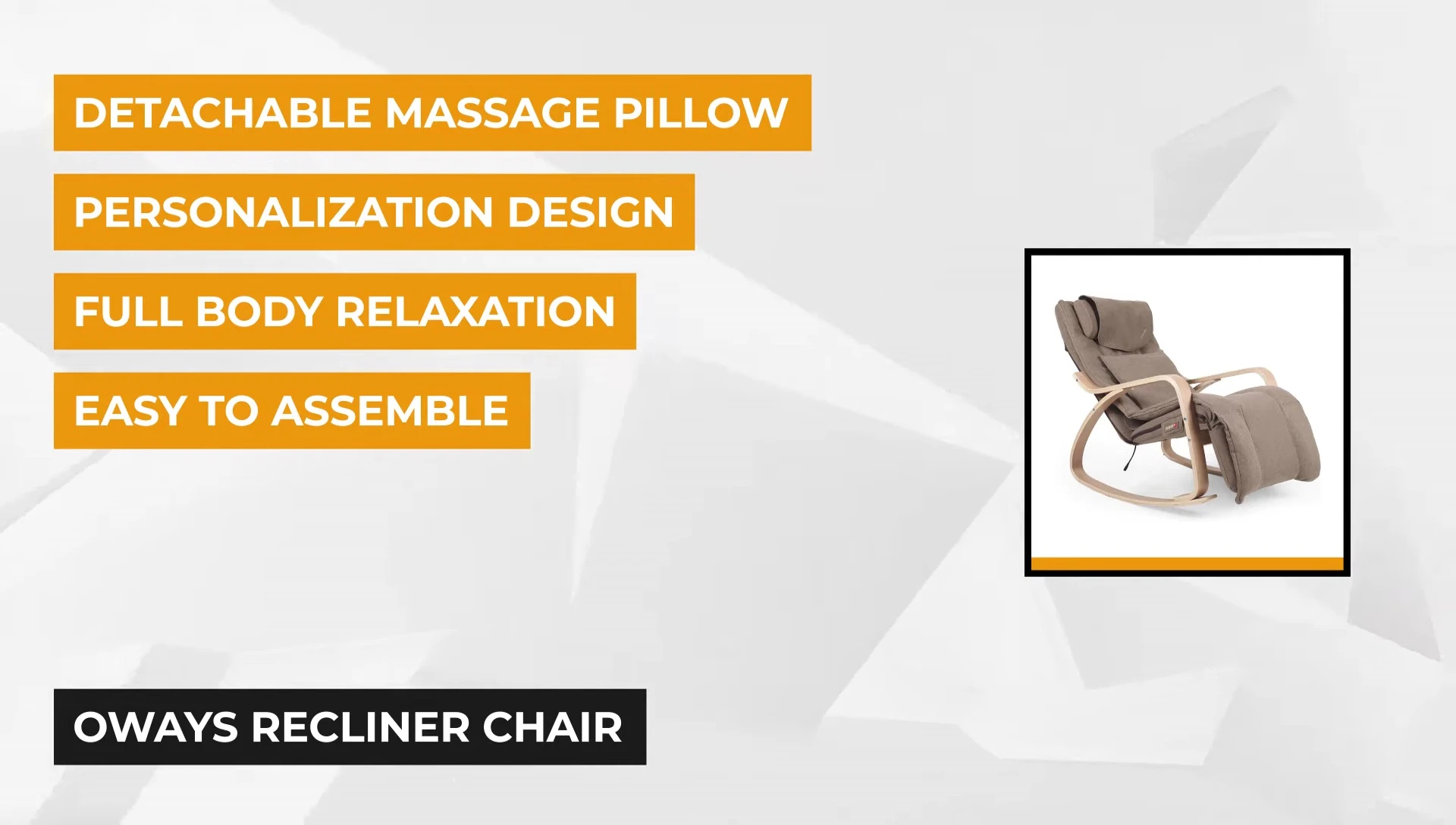 Close-up of OAS chair massage rollers