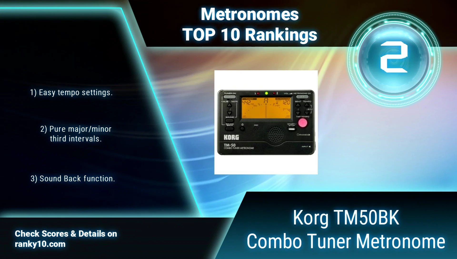 Click Metro Pitch Digital Tuner Metronome