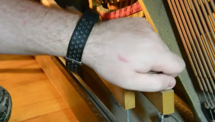 Remove the pedal mechanisms (wing nuts and screws).